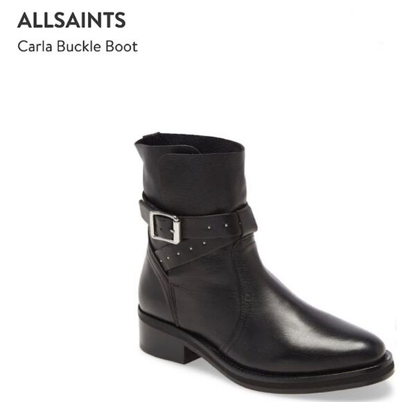 Allsaints Carla Leather Buckle Boot - Picture 7 of 16